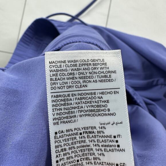 Athleta Pants Womens 18 Adonis Purple Arrival Crop Stretch Sporty Commute Travel - Picture 6 of 12